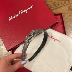 SALVATORE FERRAGAMO SHINY HEAD BAND WITH BOX